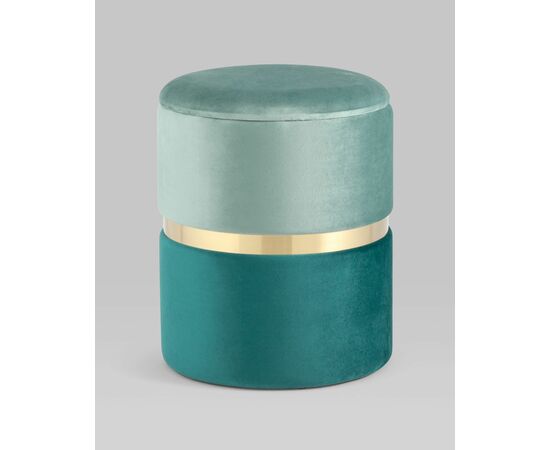 Пуф Кэрри с ящиком велюр бирюзовый, изображение 2 | Интернет магазин мебели и декора LifeDekor