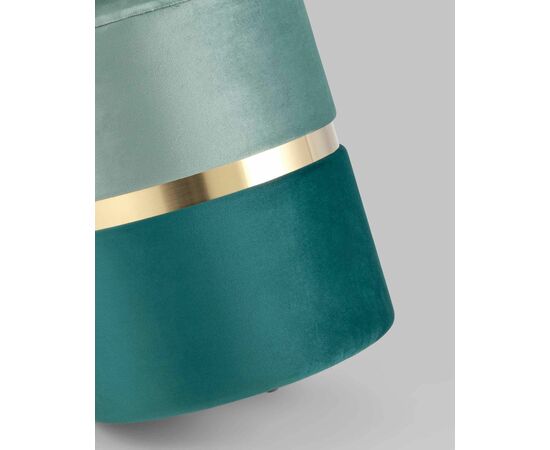 Пуф Кэрри с ящиком велюр бирюзовый, изображение 6 | Интернет магазин мебели и декора LifeDekor