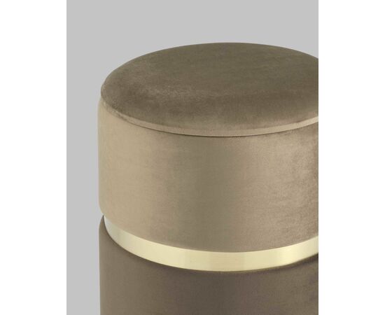 Пуф Кэрри с ящиком велюр коричневый, изображение 7 | Интернет магазин мебели и декора LifeDekor