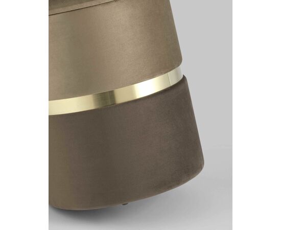 Пуф Кэрри с ящиком велюр коричневый, изображение 8 | Интернет магазин мебели и декора LifeDekor