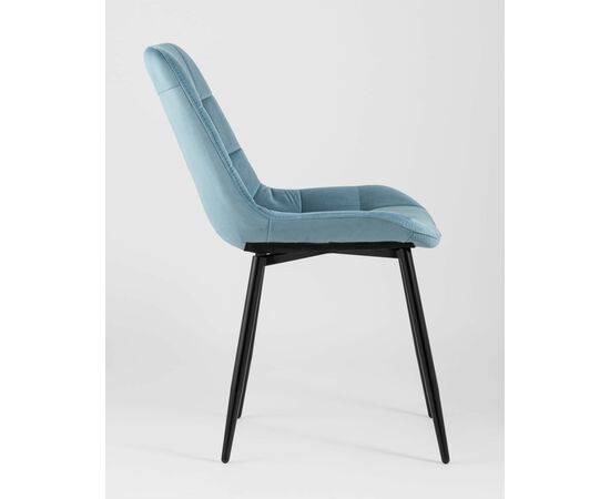 Стул Флекс велюр пыльно-голубой, изображение 6 | Интернет магазин мебели и декора LifeDekor