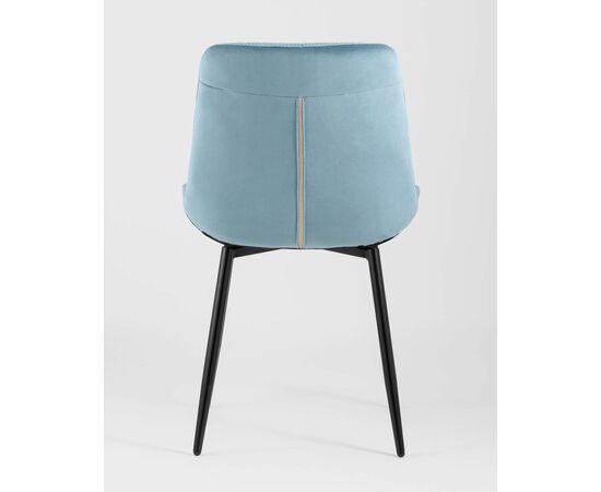 Стул Флекс велюр пыльно-голубой, изображение 7 | Интернет магазин мебели и декора LifeDekor