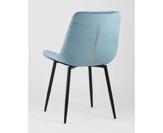 Стул Флекс велюр пыльно-голубой, изображение 8 | Интернет магазин мебели и декора LifeDekor