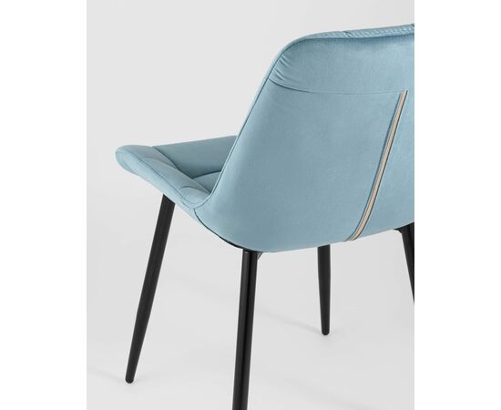 Стул Флекс велюр пыльно-голубой, изображение 9 | Интернет магазин мебели и декора LifeDekor
