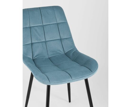 Стул Флекс велюр пыльно-голубой, изображение 10 | Интернет магазин мебели и декора LifeDekor