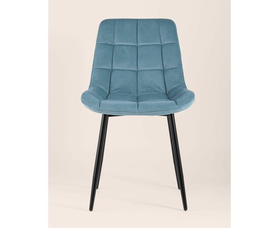 Стул Флекс велюр пыльно-голубой, изображение 5 | Интернет магазин мебели и декора LifeDekor