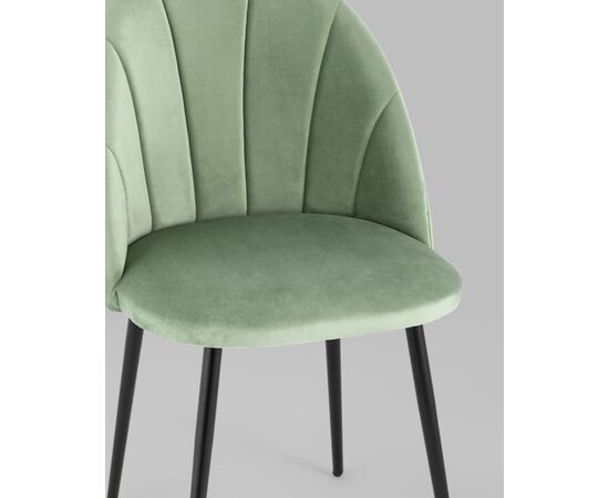 Стул Логан велюр фисташковый, изображение 10 | Интернет магазин мебели и декора LifeDekor