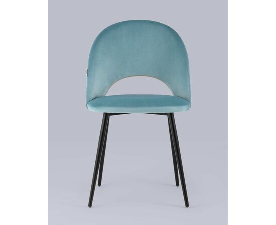 Стул Меган велюр пыльно-голубой, изображение 5 | Интернет магазин мебели и декора LifeDekor