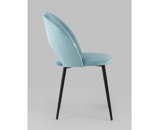 Стул Меган велюр пыльно-голубой, изображение 6 | Интернет магазин мебели и декора LifeDekor