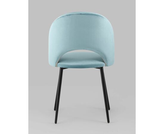 Стул Меган велюр пыльно-голубой, изображение 7 | Интернет магазин мебели и декора LifeDekor