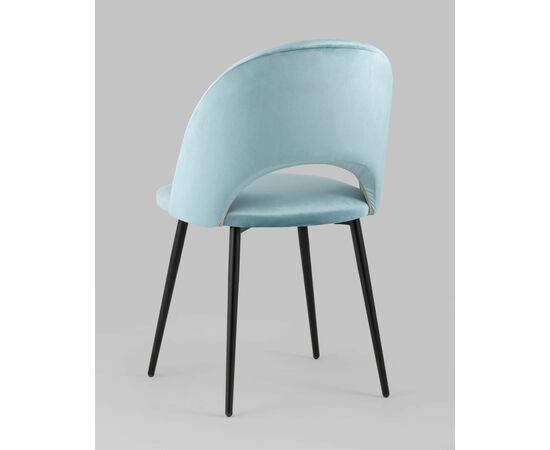 Стул Меган велюр пыльно-голубой, изображение 8 | Интернет магазин мебели и декора LifeDekor