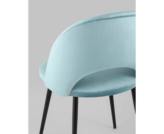 Стул Меган велюр пыльно-голубой, изображение 9 | Интернет магазин мебели и декора LifeDekor
