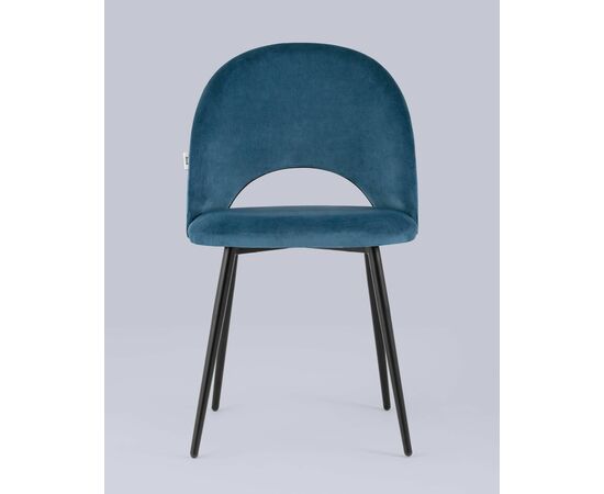 Стул Меган велюр пыльно-синий, изображение 7 | Интернет магазин мебели и декора LifeDekor