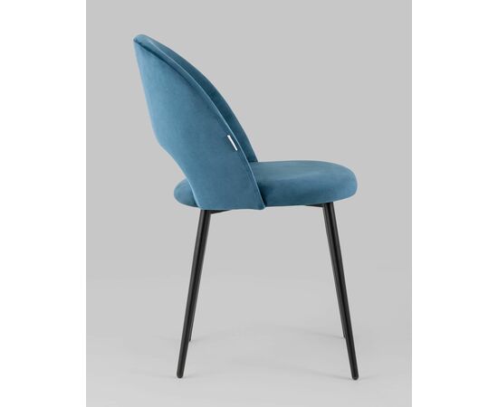 Стул Меган велюр пыльно-синий, изображение 8 | Интернет магазин мебели и декора LifeDekor