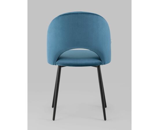 Стул Меган велюр пыльно-синий, изображение 9 | Интернет магазин мебели и декора LifeDekor