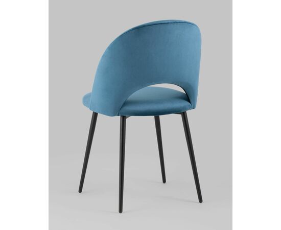 Стул Меган велюр пыльно-синий, изображение 10 | Интернет магазин мебели и декора LifeDekor