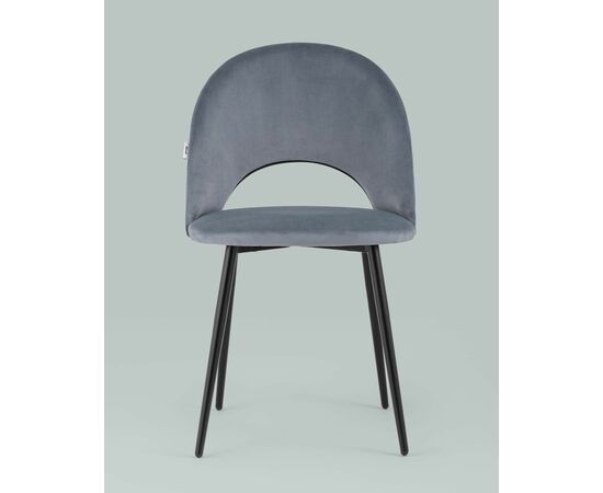 Стул Меган велюр серый, изображение 5 | Интернет магазин мебели и декора LifeDekor