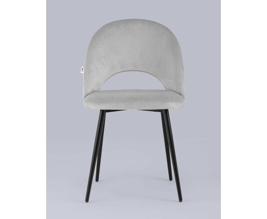 Стул Меган велюр светло-серый, изображение 5 | Интернет магазин мебели и декора LifeDekor