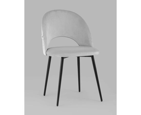 Стул Меган велюр светло-серый, изображение 2 | Интернет магазин мебели и декора LifeDekor