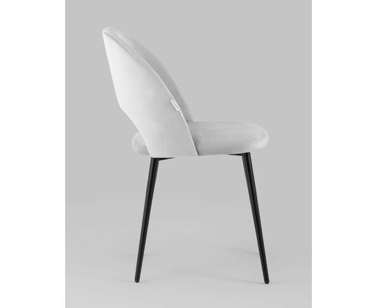 Стул Меган велюр светло-серый, изображение 6 | Интернет магазин мебели и декора LifeDekor