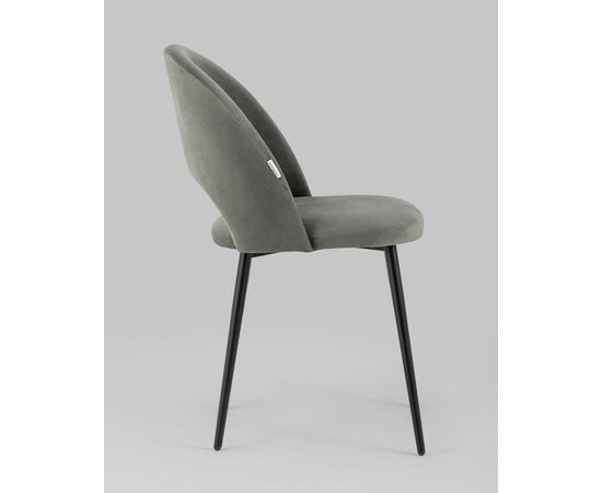 Стул Меган велюр тёмно-серый, изображение 6 | Интернет магазин мебели и декора LifeDekor
