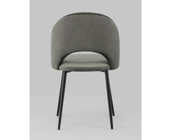 Стул Меган велюр тёмно-серый, изображение 7 | Интернет магазин мебели и декора LifeDekor