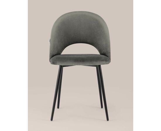 Стул Меган велюр тёмно-серый, изображение 5 | Интернет магазин мебели и декора LifeDekor