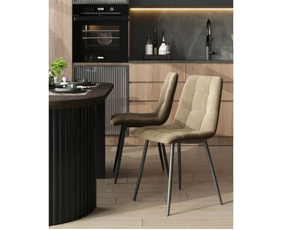 Стул Oliver велюр капучино, изображение 3 | Интернет магазин мебели и декора LifeDekor