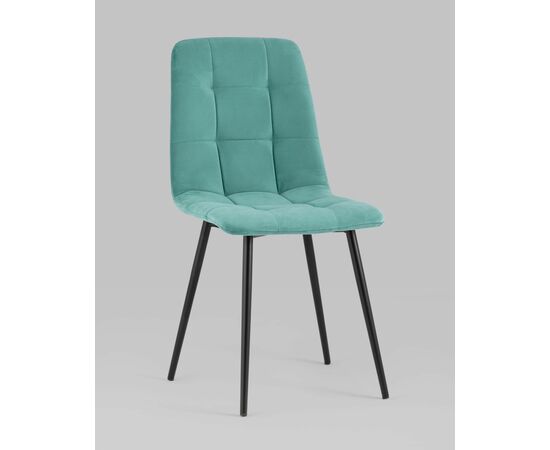 Стул Oliver велюр морской, изображение 2 | Интернет магазин мебели и декора LifeDekor