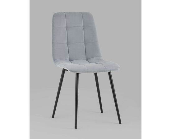 Стул Oliver велюр серый, изображение 2 | Интернет магазин мебели и декора LifeDekor