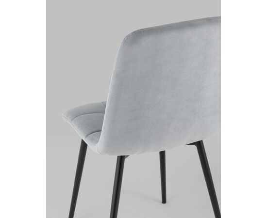 Стул Oliver велюр серый, изображение 9 | Интернет магазин мебели и декора LifeDekor