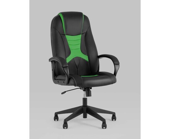 Кресло игровое TopChairs ST-CYBER 8 черный/салатовый, изображение 2 | Интернет магазин мебели и декора LifeDekor