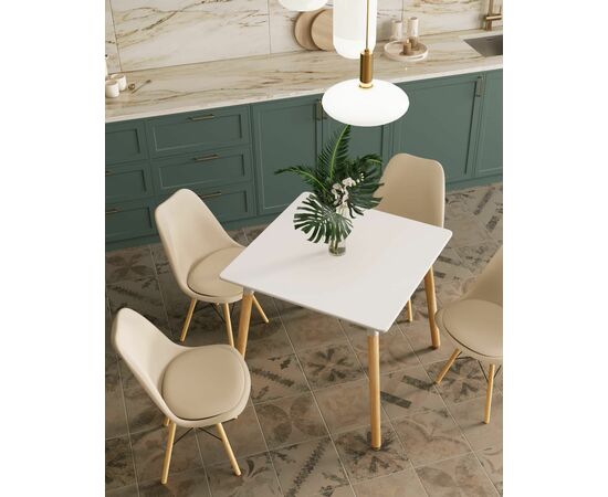 Стул Eames Soft бежевый, изображение 4 | Интернет магазин мебели и декора LifeDekor