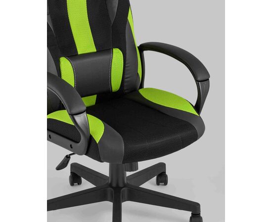 Кресло игровое TopChairs ST-CYBER 9 черный/зеленый, изображение 10 | Интернет магазин мебели и декора LifeDekor