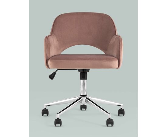 Кресло компьютерное Кларк велюр розовый, изображение 5 | Интернет магазин мебели и декора LifeDekor