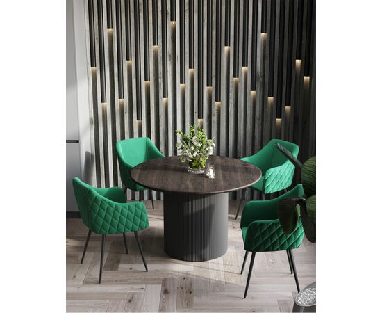 Стул Ника вращающийся велюр изумрудный, изображение 4 | Интернет магазин мебели и декора LifeDekor