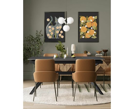 Стул Челси экокожа коричневый, изображение 3 | Интернет магазин мебели и декора LifeDekor