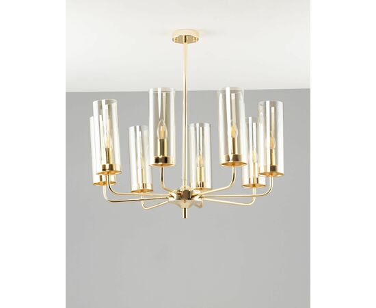 Потолочная люстра на штанге Moderli V10021-8P Metric, изображение 3 | Интернет магазин мебели и декора LifeDekor