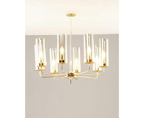 Потолочная люстра на штанге Moderli V10021-8P Metric, изображение 2 | Интернет магазин мебели и декора LifeDekor