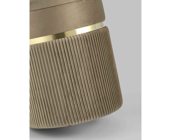 Пуф Миранда с ящиком велюр бежевый, изображение 6 | Интернет магазин мебели и декора LifeDekor