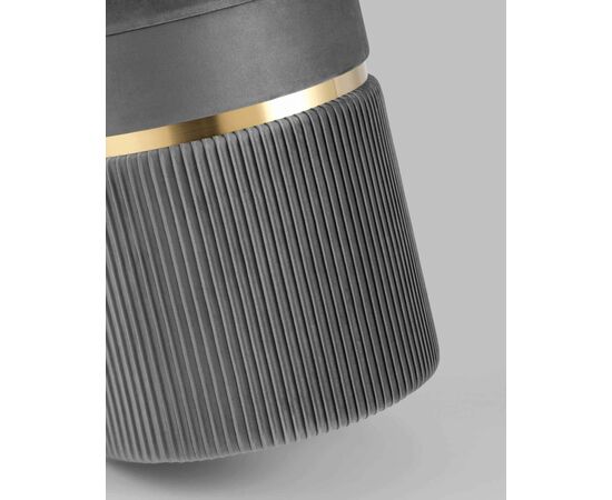 Пуф Миранда с ящиком велюр серый, изображение 6 | Интернет магазин мебели и декора LifeDekor