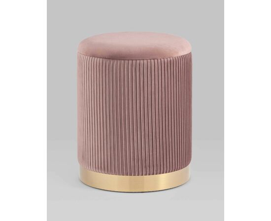 Пуф Шарлотта с ящиком велюр розовый, изображение 2 | Интернет магазин мебели и декора LifeDekor