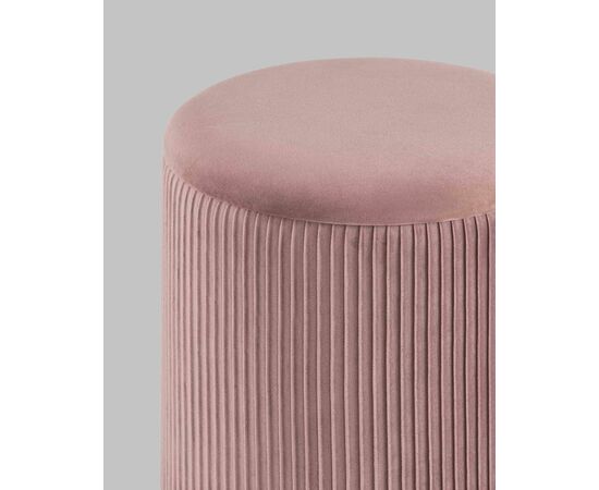 Пуф Шарлотта с ящиком велюр розовый, изображение 5 | Интернет магазин мебели и декора LifeDekor