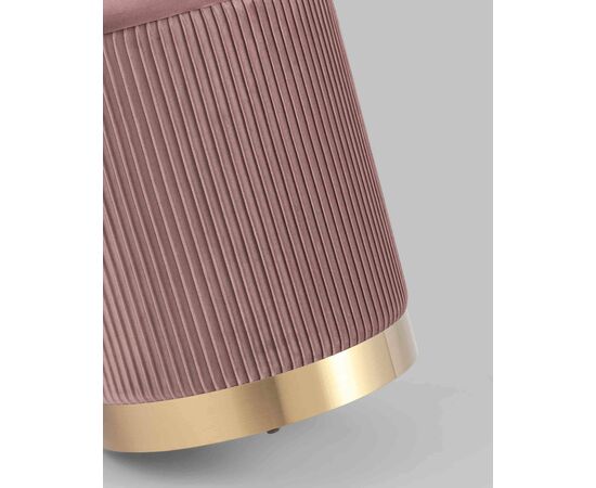 Пуф Шарлотта с ящиком велюр розовый, изображение 6 | Интернет магазин мебели и декора LifeDekor