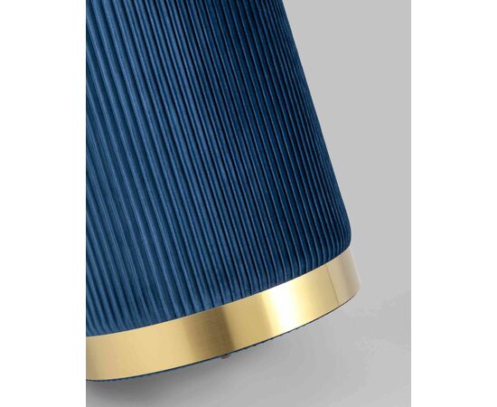 Пуф Шарлотта с ящиком велюр синий, изображение 8 | Интернет магазин мебели и декора LifeDekor