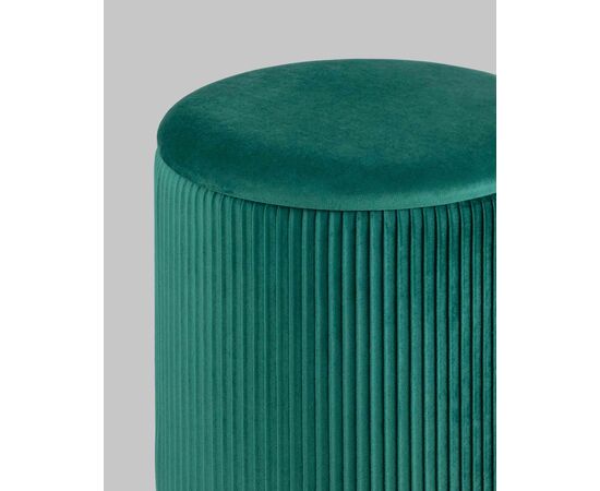 Пуф Шарлотта с ящиком велюр зеленый, изображение 5 | Интернет магазин мебели и декора LifeDekor
