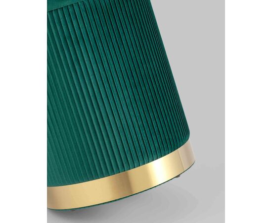 Пуф Шарлотта с ящиком велюр зеленый, изображение 6 | Интернет магазин мебели и декора LifeDekor