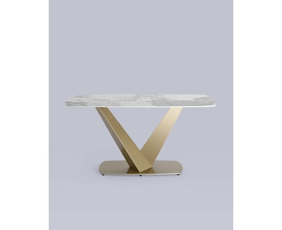 Стол обеденный Аврора 160*90 керамика светлая, изображение 6 | Интернет магазин мебели и декора LifeDekor