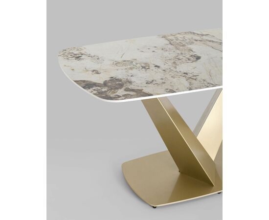 Стол обеденный Аврора 160*90 керамика светлая, изображение 7 | Интернет магазин мебели и декора LifeDekor