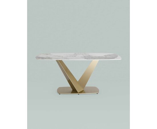 Стол обеденный Аврора 180*90 керамика светлая, изображение 7 | Интернет магазин мебели и декора LifeDekor